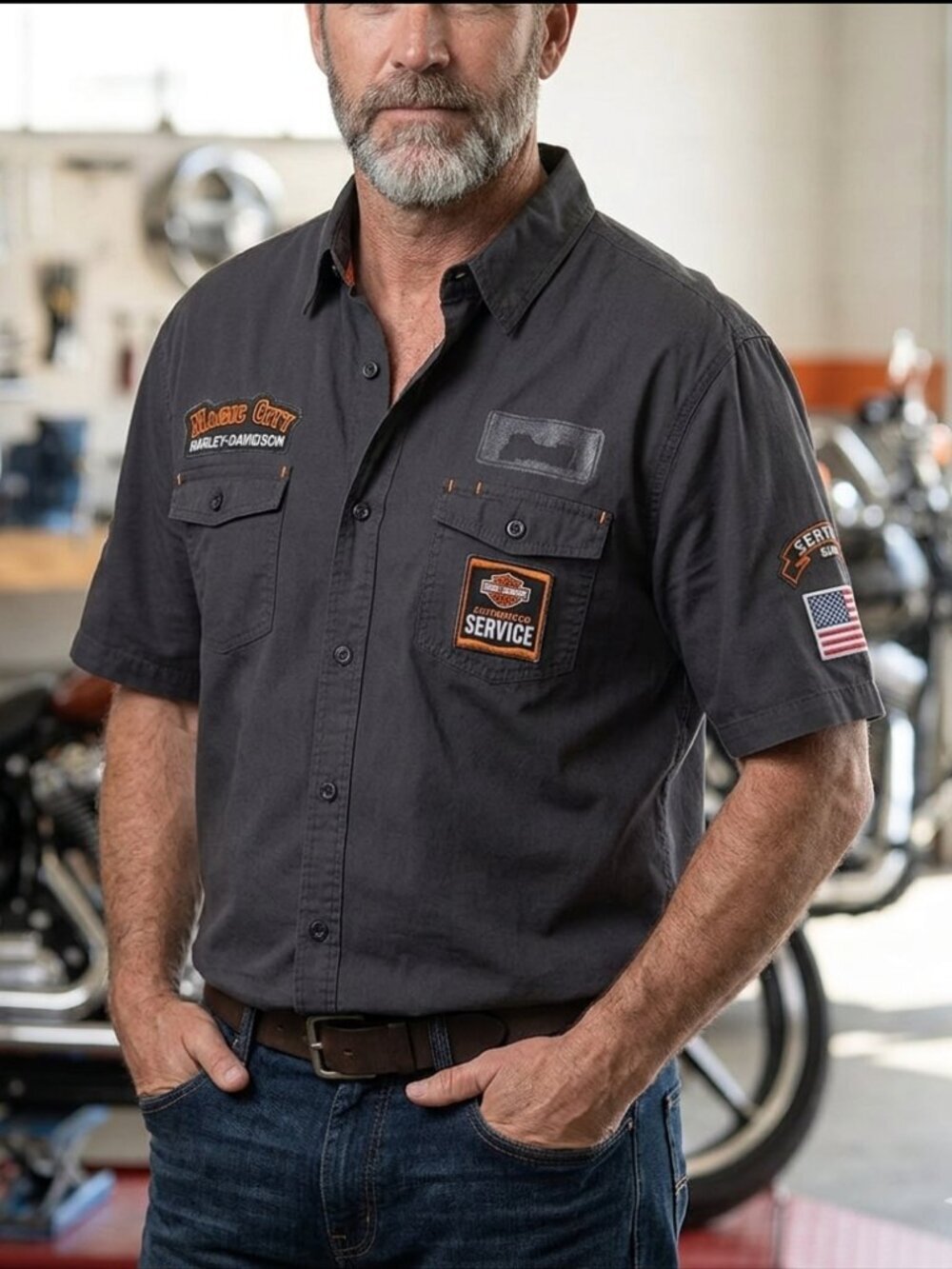 Genuine Harley-Davidson ND Magic City Service Shirt – 2XLT Rare find 😊